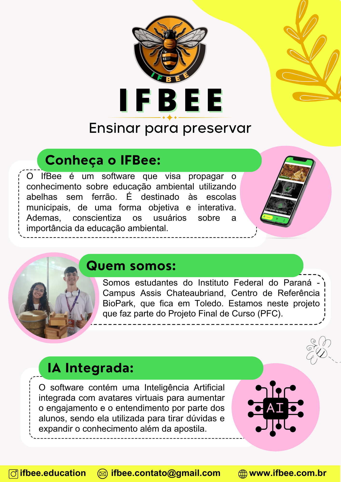 Material Informativo Frente